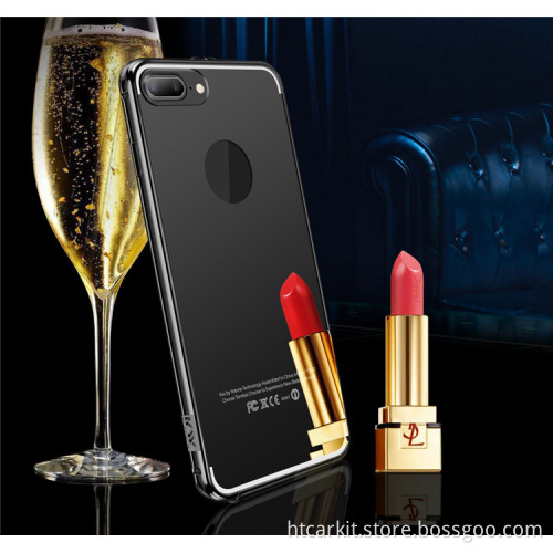 2016 11.11Hot new products free sample luxury electroplating mirror phone case for iphone 6 case sparkling